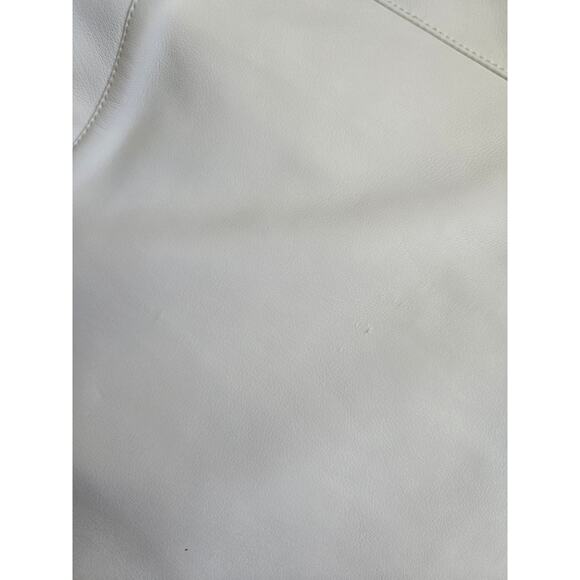 Free People Faux Leather Flare Pants Size 32 NWT Off-white - Picture 7 of 13